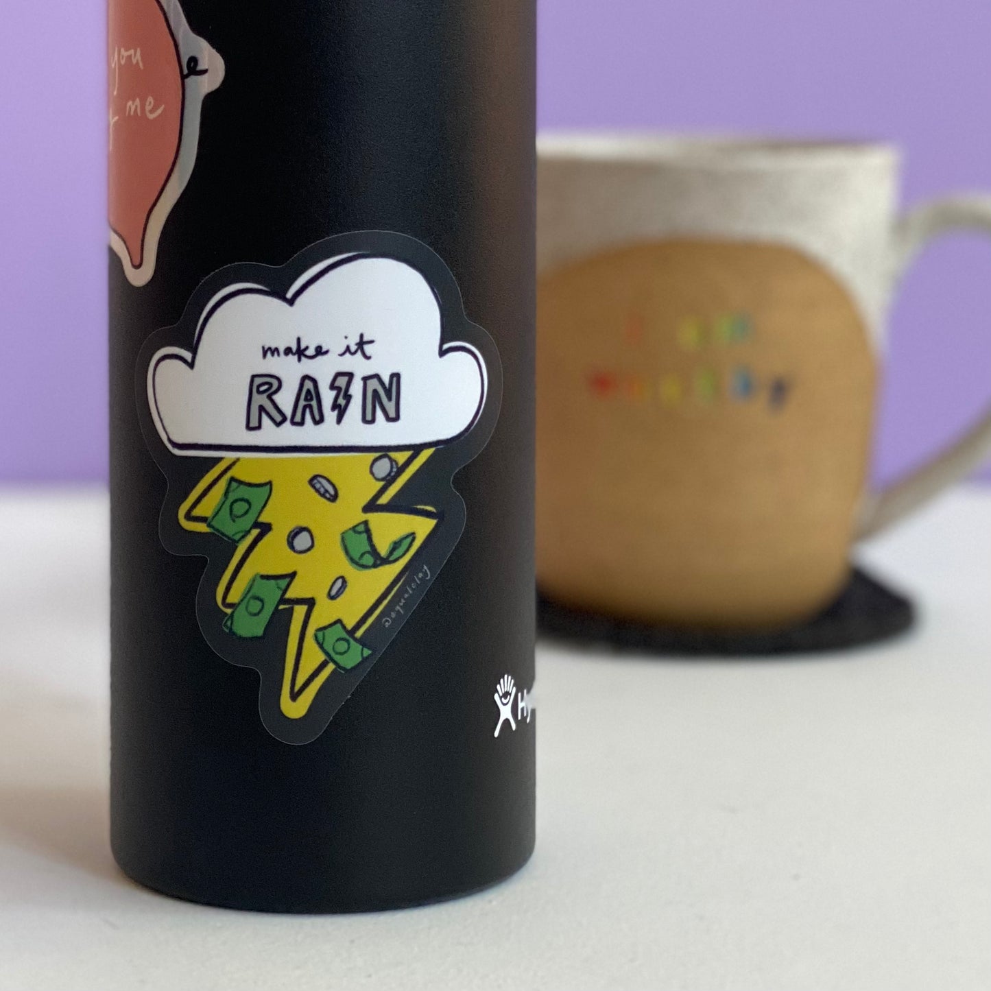 make it rain sticker