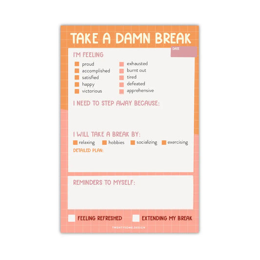 Take a Break Notepad
