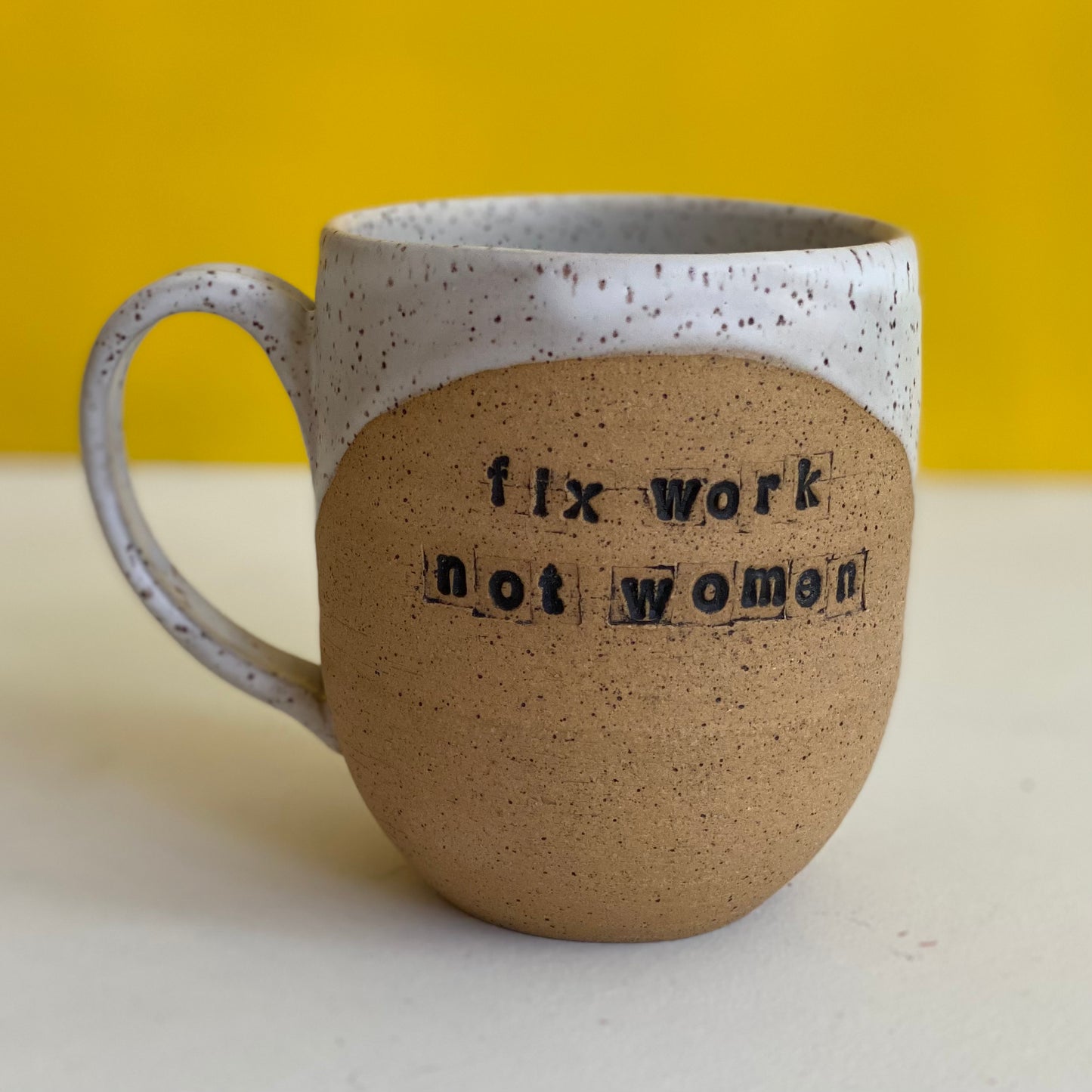 fix work not women mug 16oz