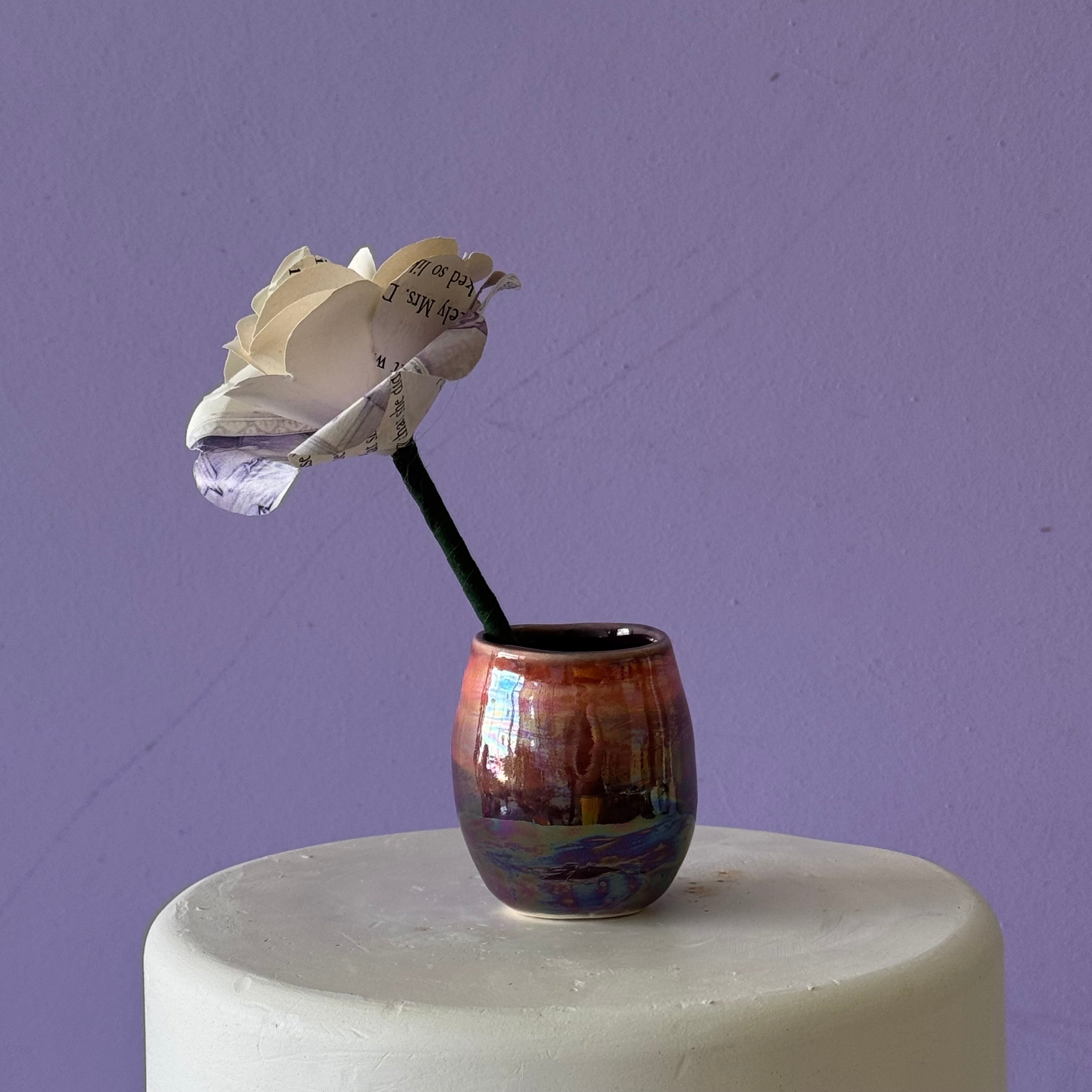 lustered bud vase 2