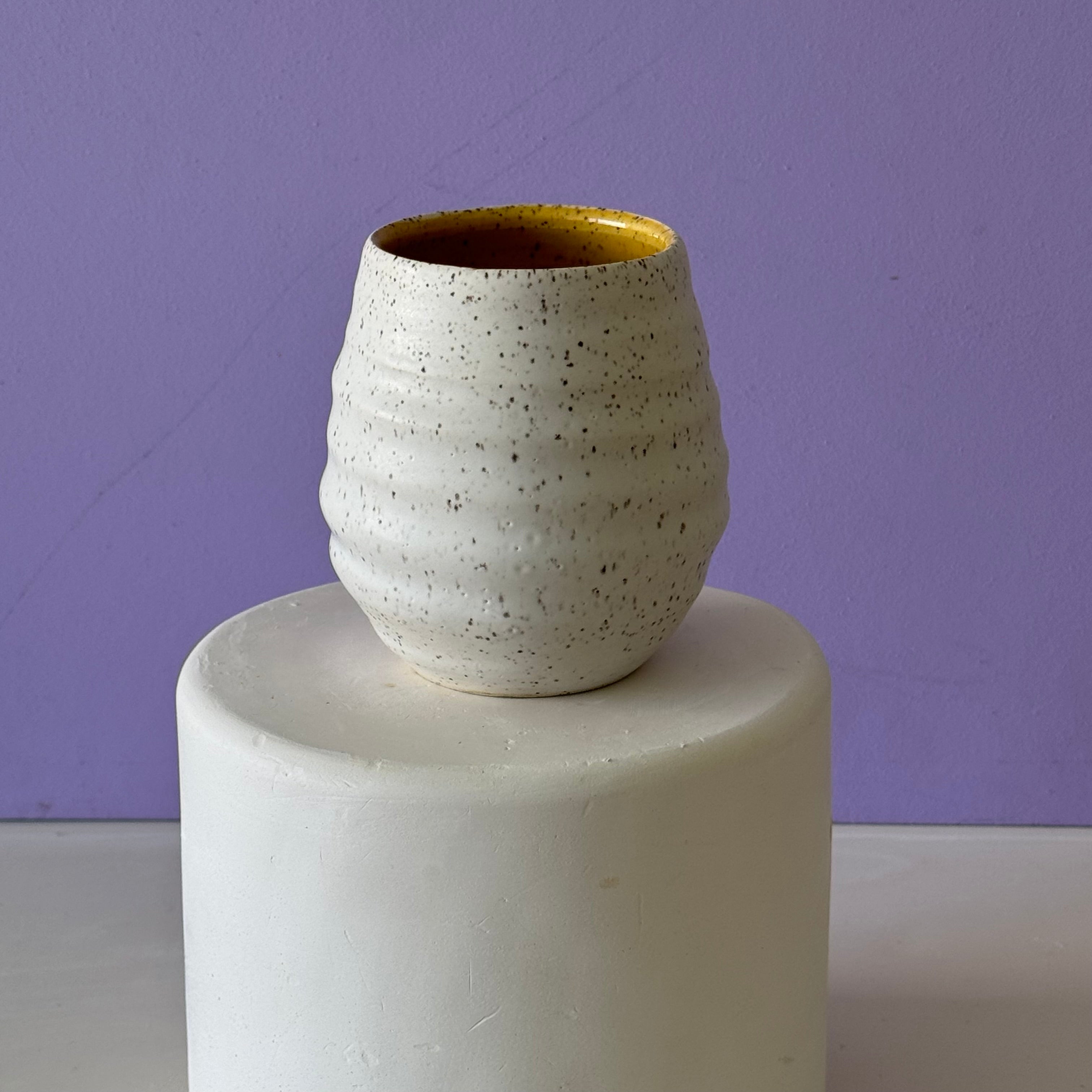 swirly yellow cup