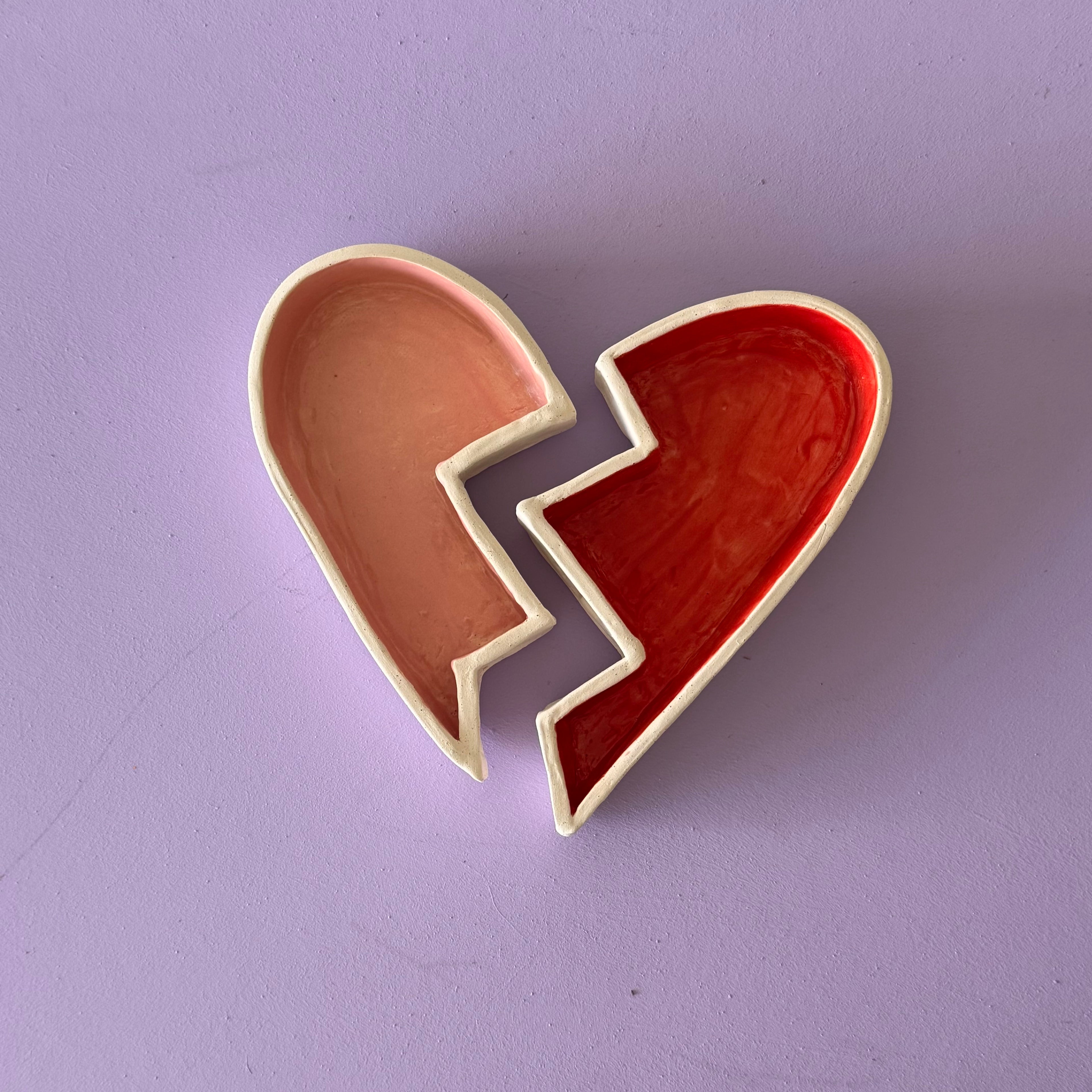 broken heart tray