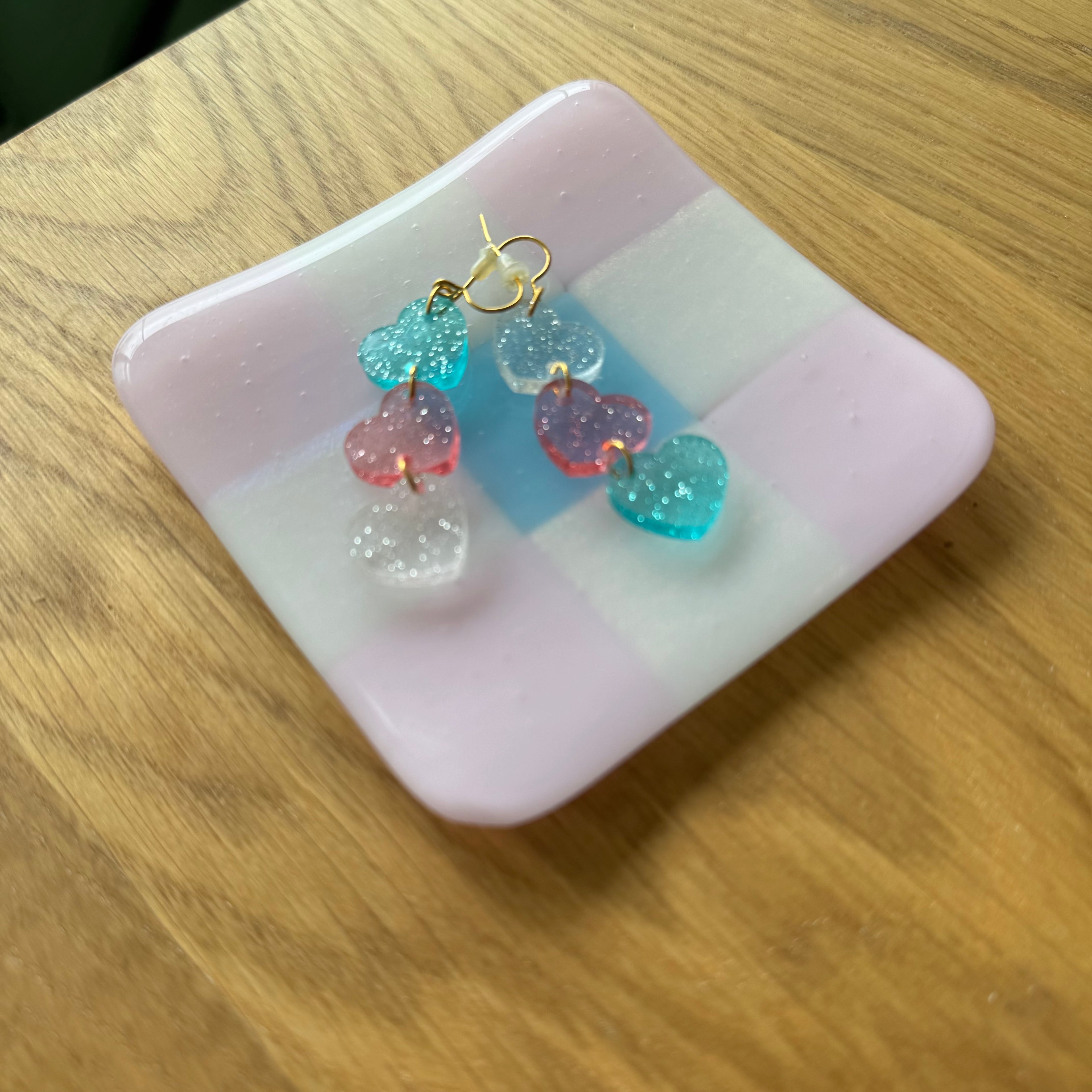 fused glass trinket dish 6