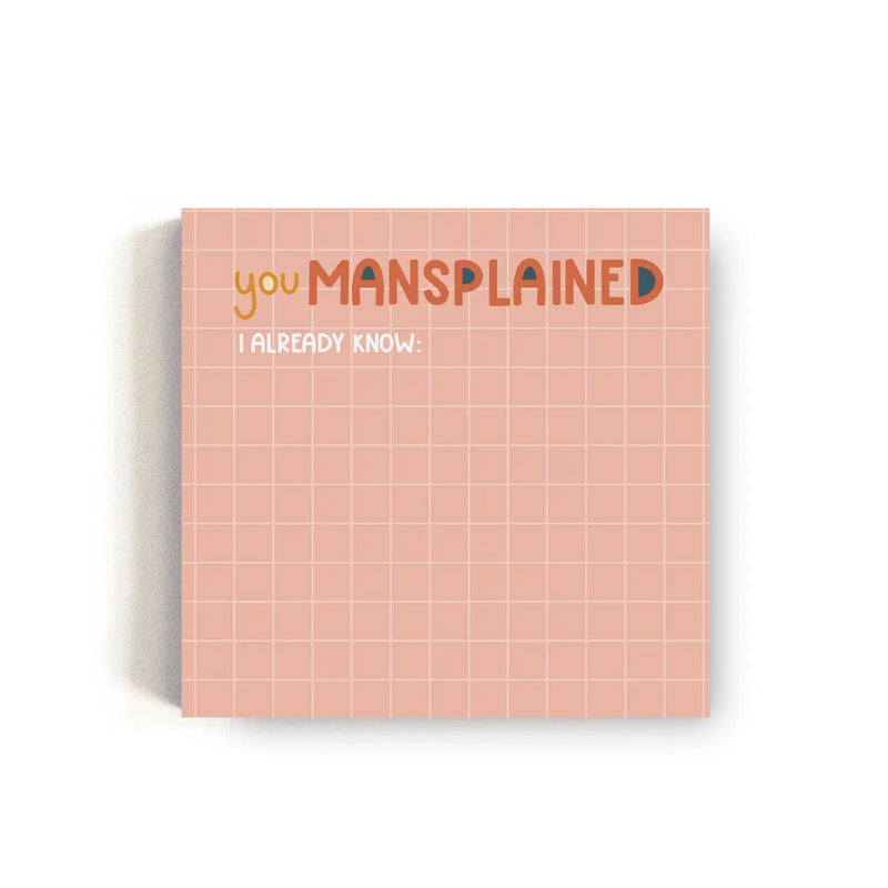 You Mansplained Sticky Notes