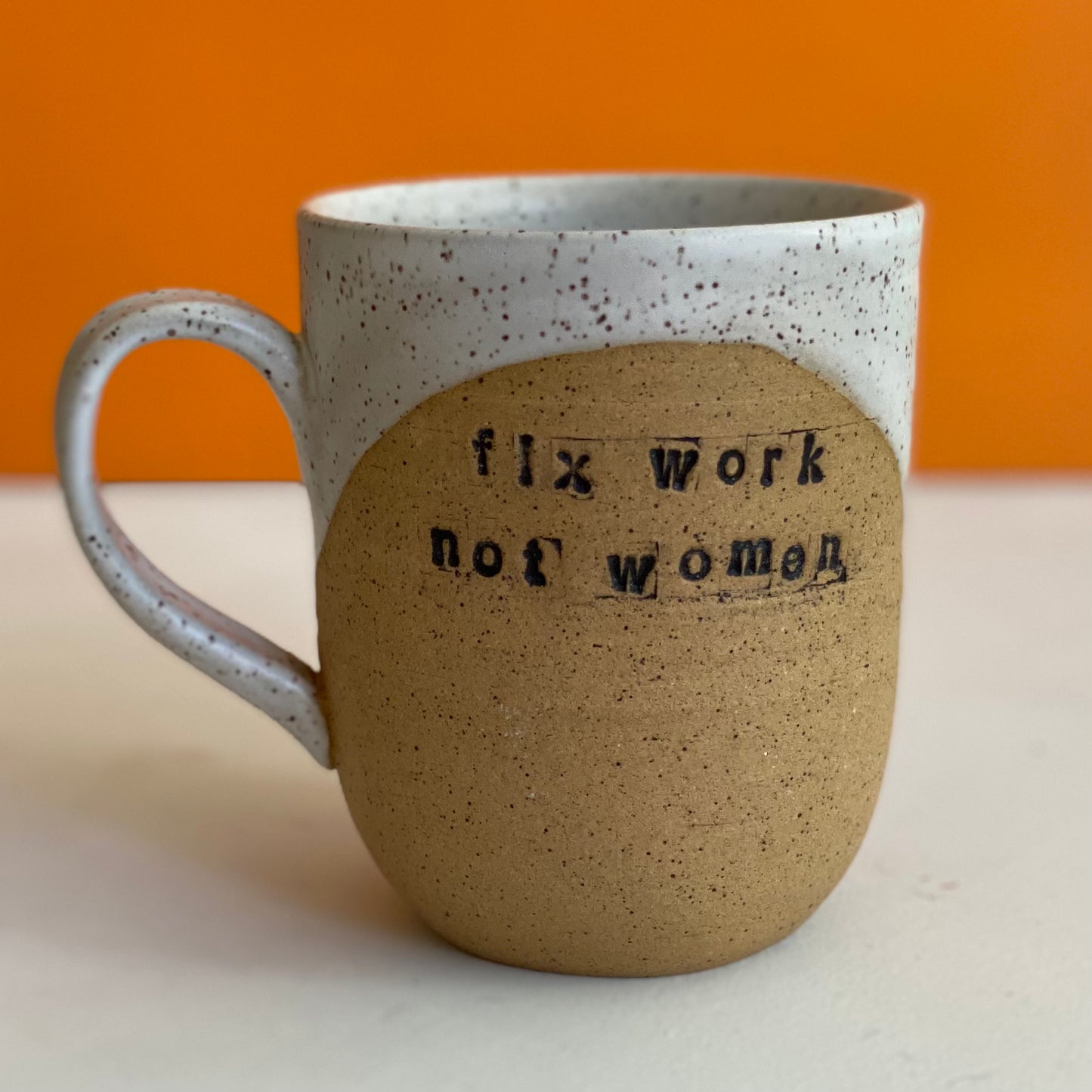 fix work not women mug 16oz