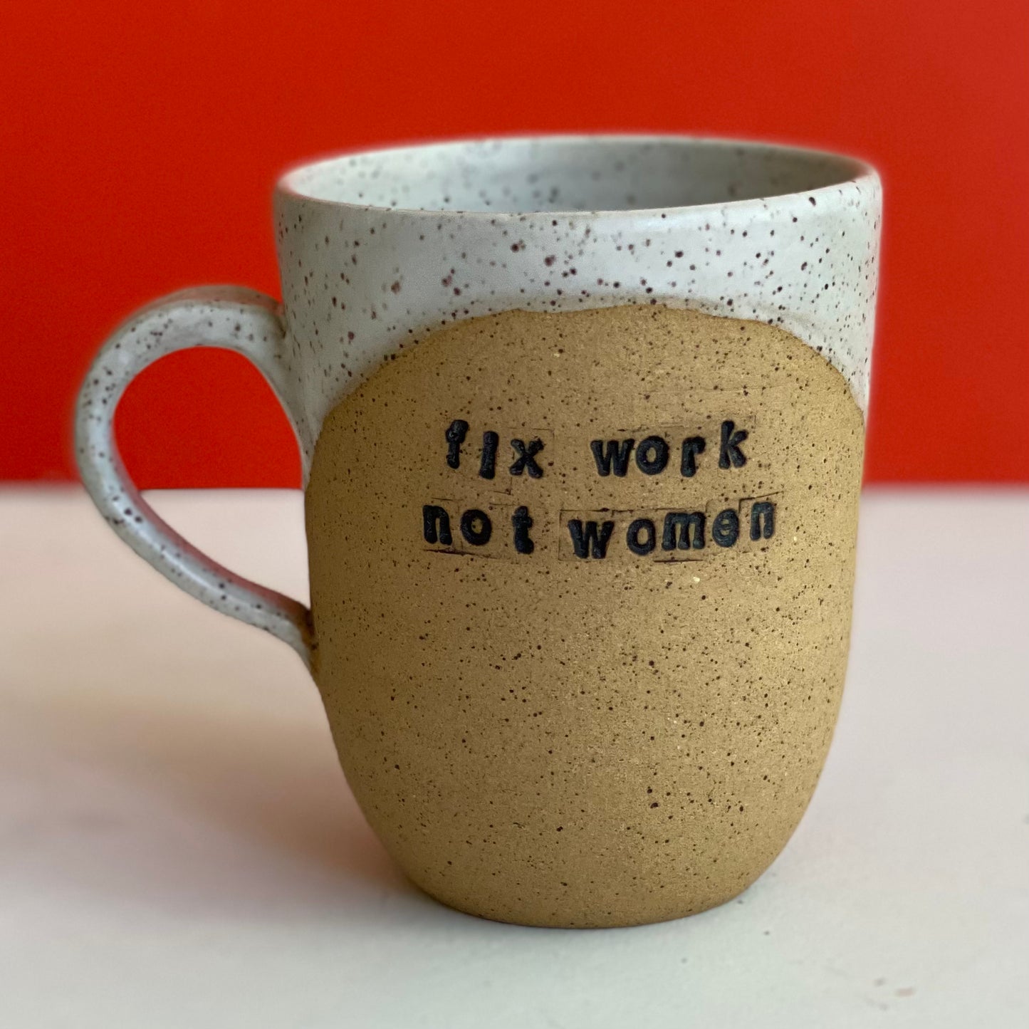 fix work not women mug 16oz