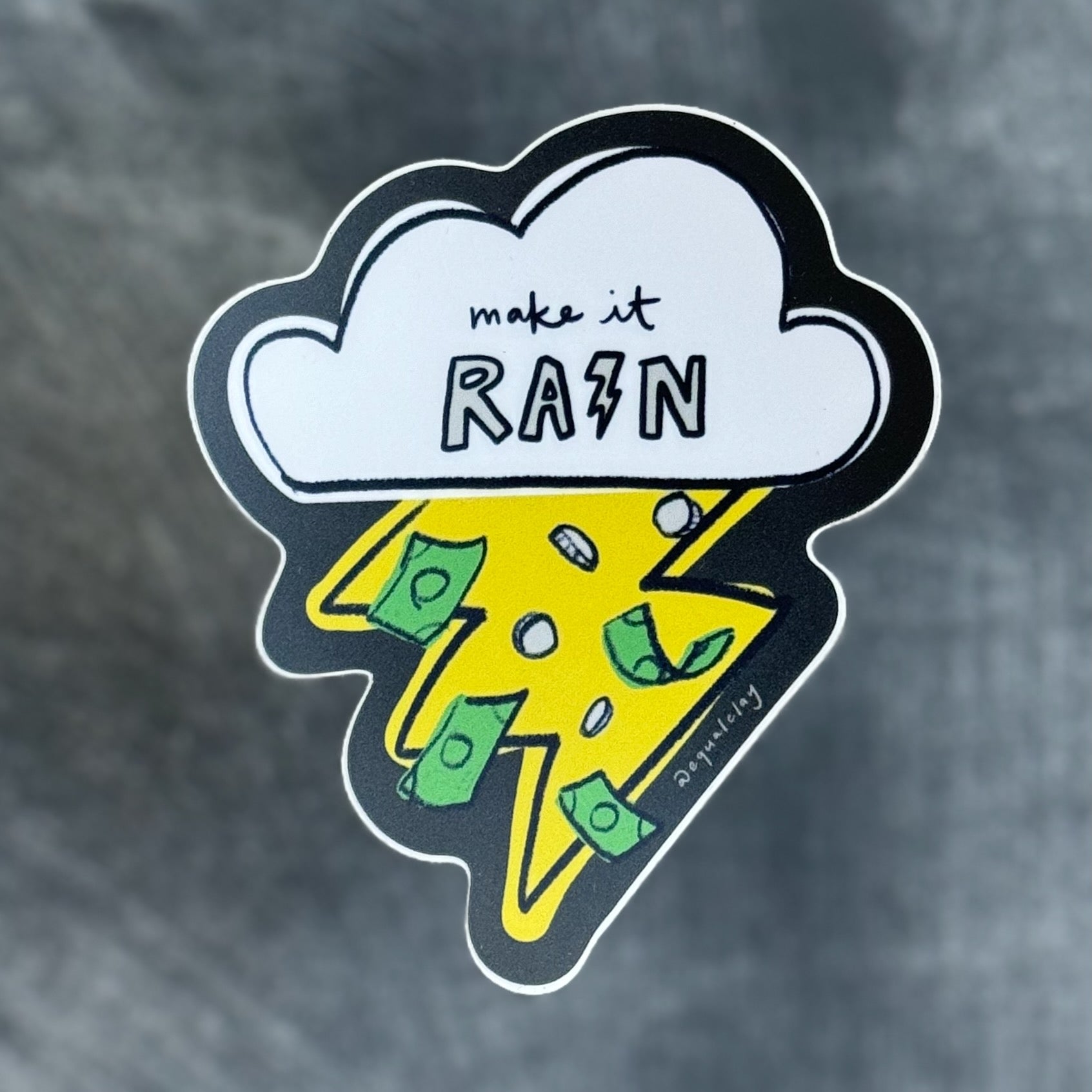 make it rain sticker