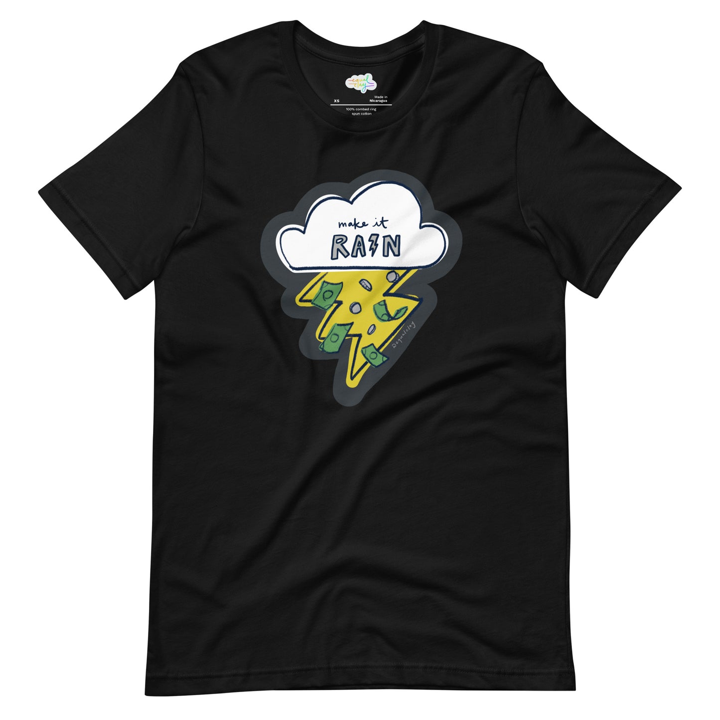 make it rain boxy t-shirt