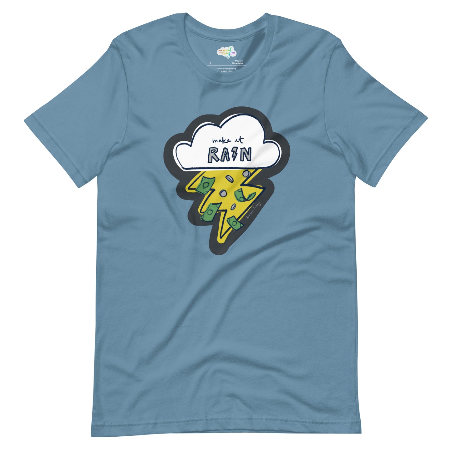 make it rain boxy t-shirt