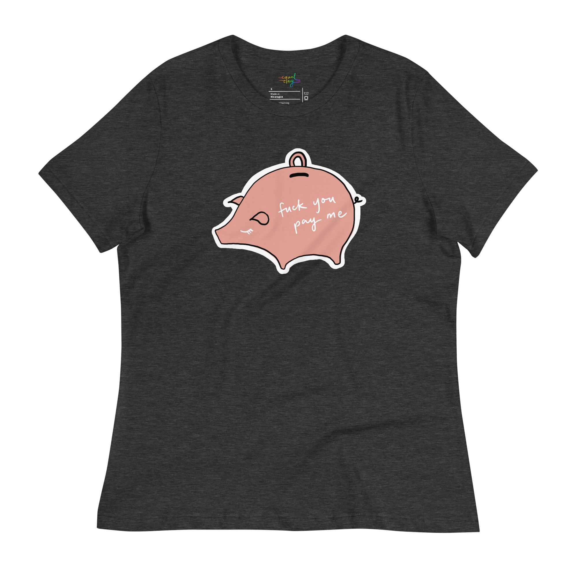 fuck you pay me curvy t-shirt